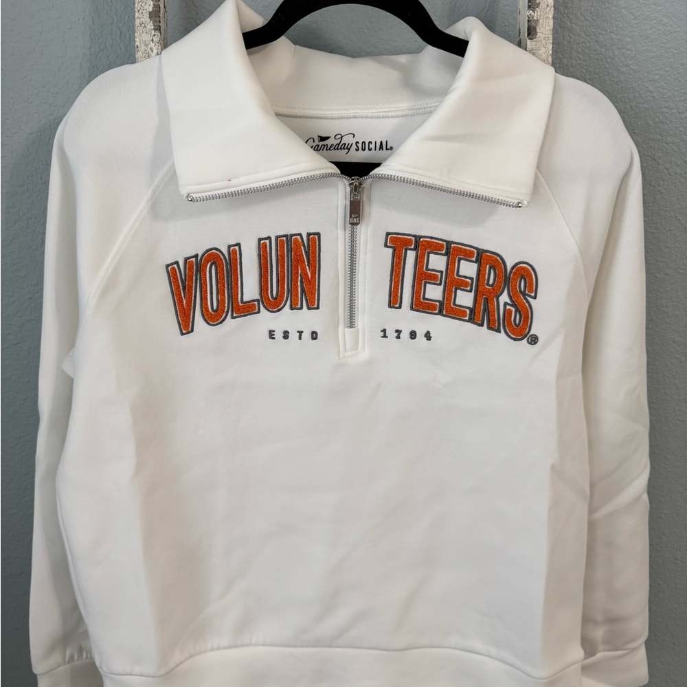 White Tennessee Volunteers Quarter-Zip Sweatshirt
